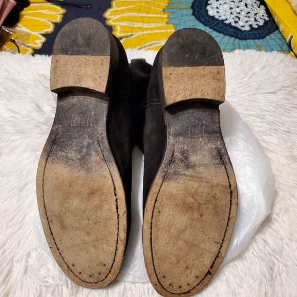 EUC Frye Black Boots Size 8M - Picture 4 of 5